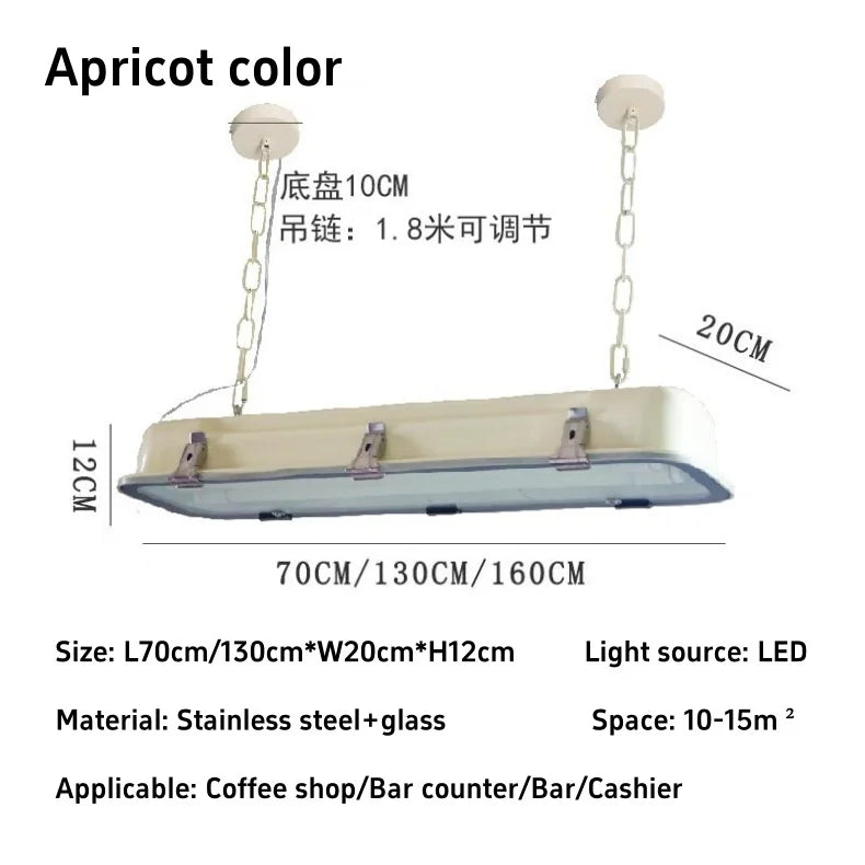 Amélie Industrial Rectangular Pendant Chandelier