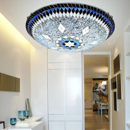 Plafonnier LED Sofia en verre turc