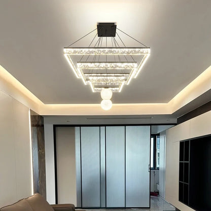 Plafonnier Suspendu Linéaire LED Moderne – Luminaire Plafonnier Acrylique Minimaliste pour Salon