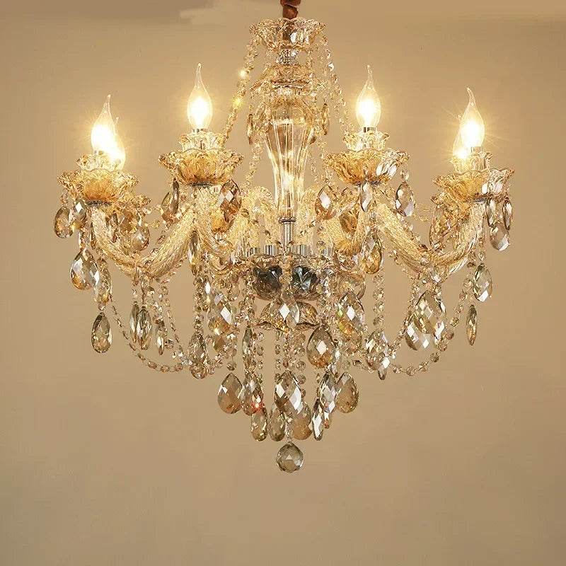 Crystal chandelier minimalist modern bedroom dining room chandelier