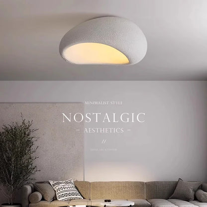 Plafonnier semi-encastré LED Évora minimaliste texturé