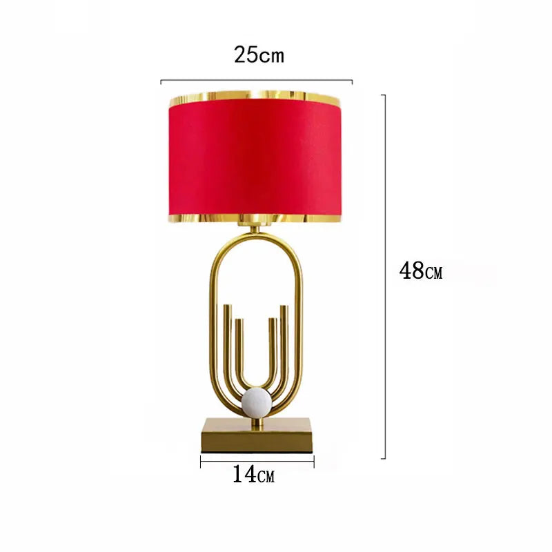 Lampe de table géométrique moderne dorée Orléans