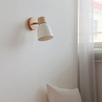 Applique murale Chloé en céramique avec accent en bois