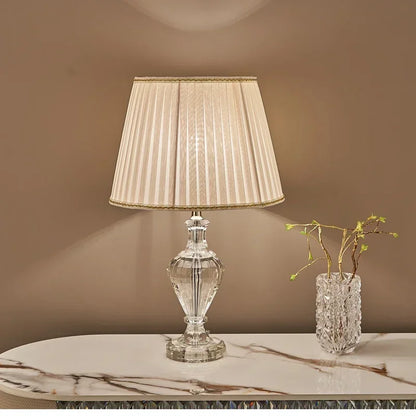 Luxury Crystal Table Lamp for Bedroom & Bedside Decor