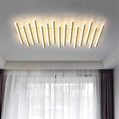 Élodie Minimalist Black Line LED Ceiling Chandelier Adjustable