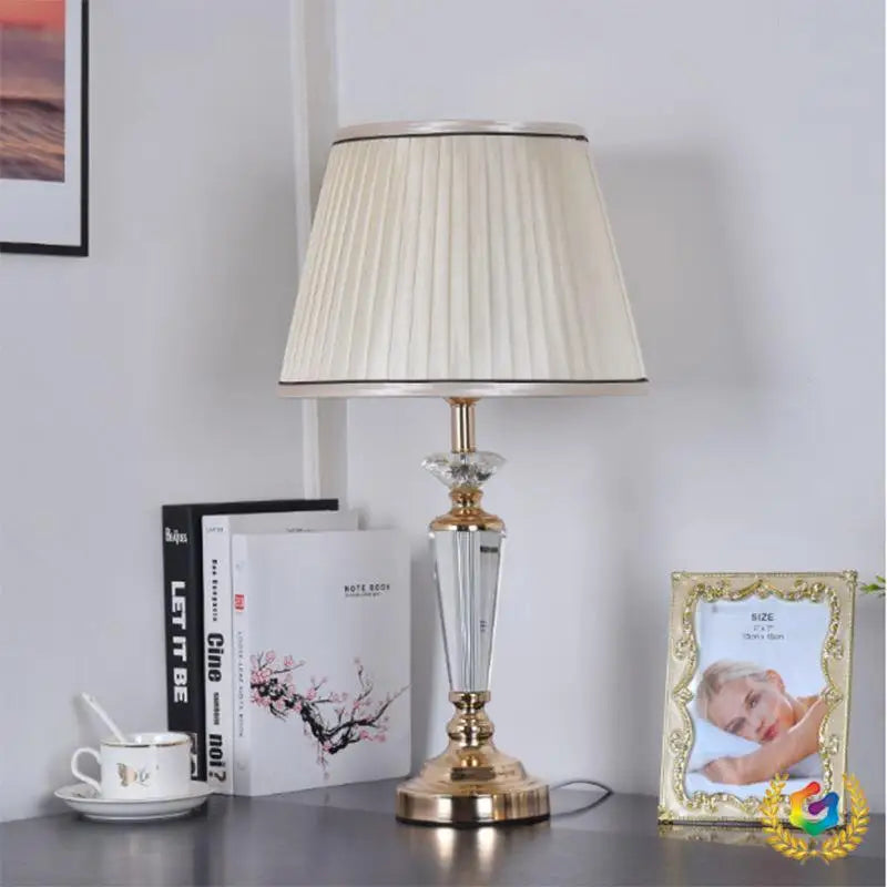 Lampadaire Rétro Européen en Cristal pour Salon et Chambre