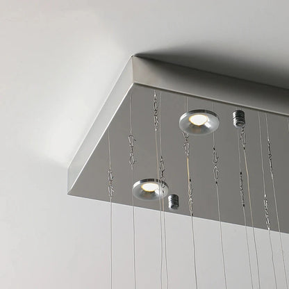 Suspension LED moderne de luxe en cristal avec fleur pour la maison et le restaurant