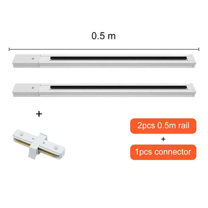 Lucie LED Track Light Adjustable Spotlight Rail Fixture
