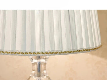 Lampe de table de luxe en cristal pour chambre à coucher et décoration de chevet