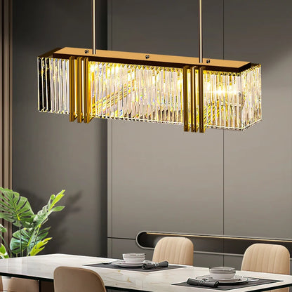 Lustre Suspendu Linéaire LED Colette Crystal