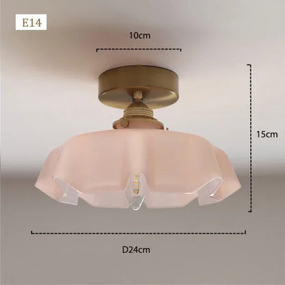 Suspension en verre français Élodie Laiton nordique