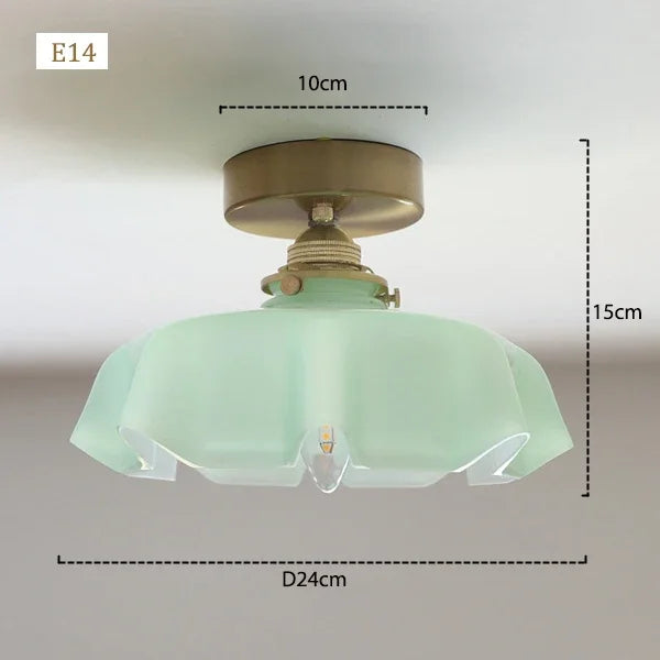 Suspension en verre français Élodie Laiton nordique