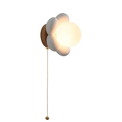 Camélia Flower Glass Wall Lamp Nordic Kids Room