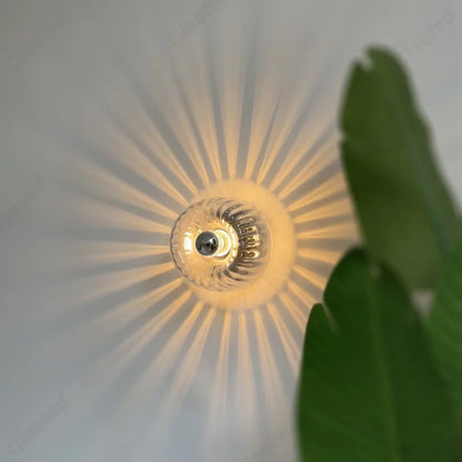 Lucie Retro Glass Wall Light