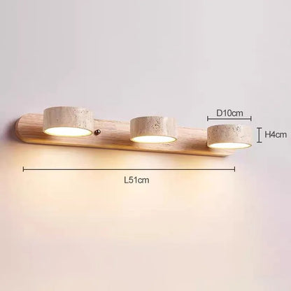 Applique murale LED rotative Amélie Travertin Duo