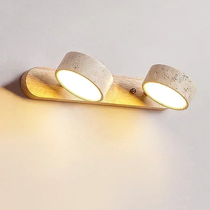 Applique murale LED rotative Amélie Travertin Duo