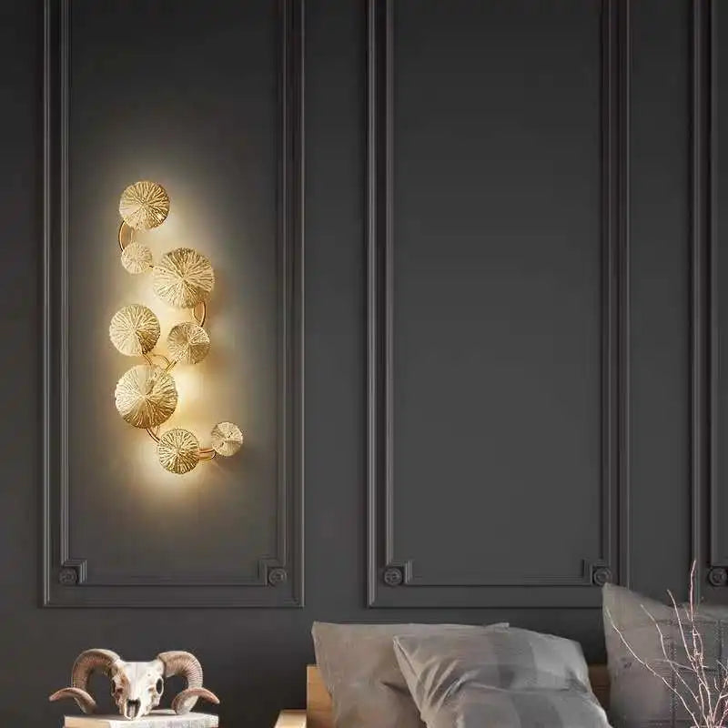Océane Lotus Leaf Wall Lamp with Modern Artistic Design