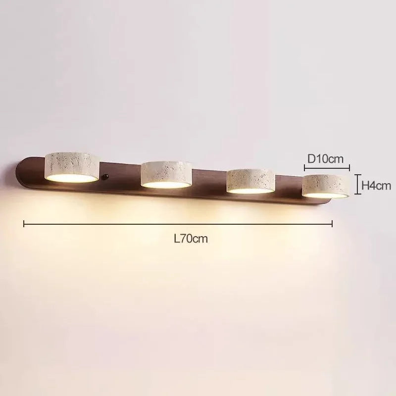 Applique murale LED rotative Amélie Travertin Duo