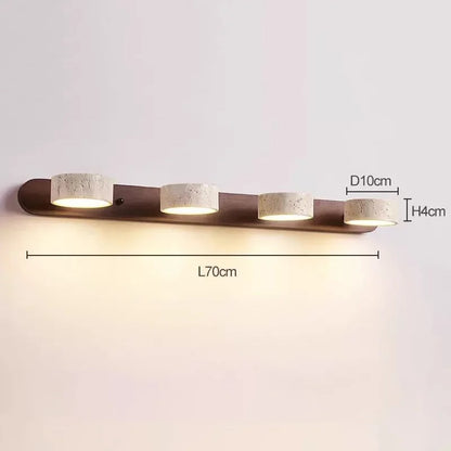 Applique murale LED rotative Amélie Travertin Duo
