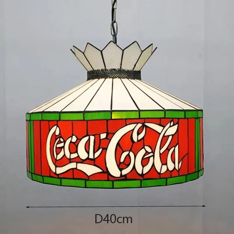 Colette Tiffany Suspension en Verre Coloré Méditerranéen