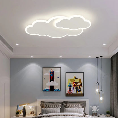 Plafonnier LED Élodie Creative Cloud pour chambre d'enfant, intensité variable