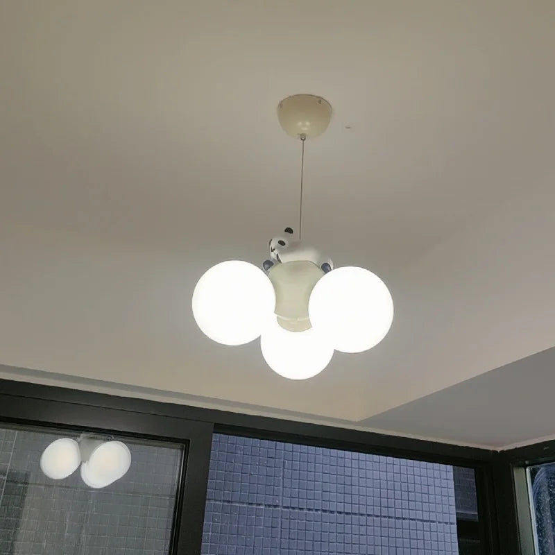 Élodie Crème Dessin Animé Ballon Ours Enfants Plafonnier Suspension Chambre