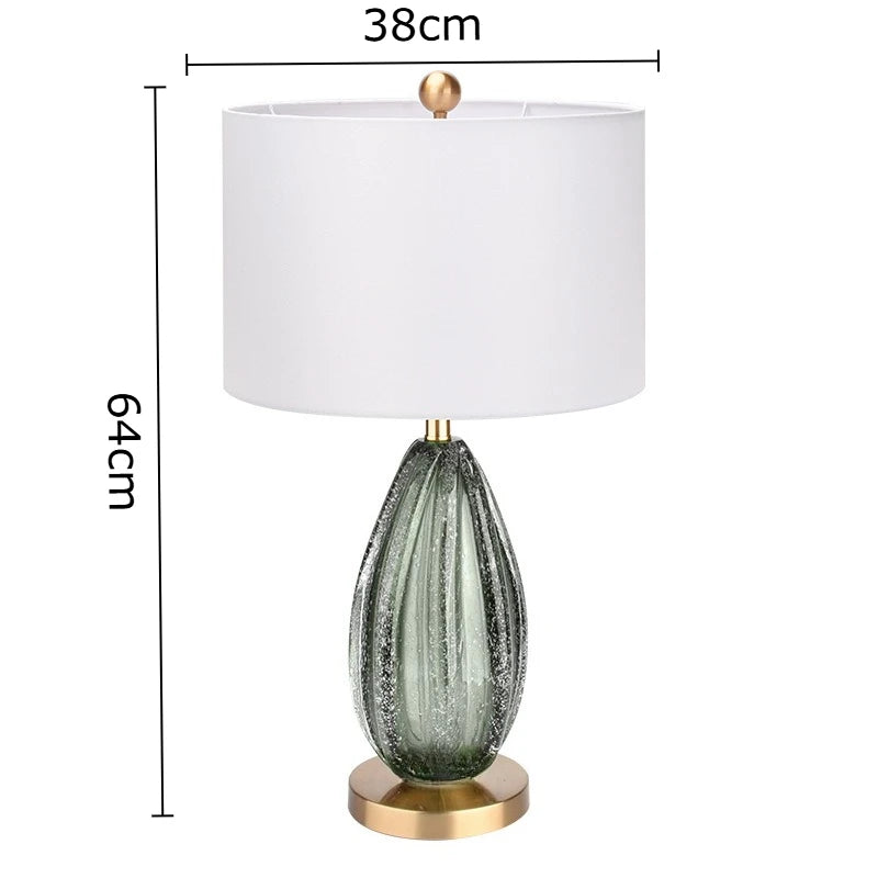 Lampe de table Celeste avec gouttelettes en verre cristal