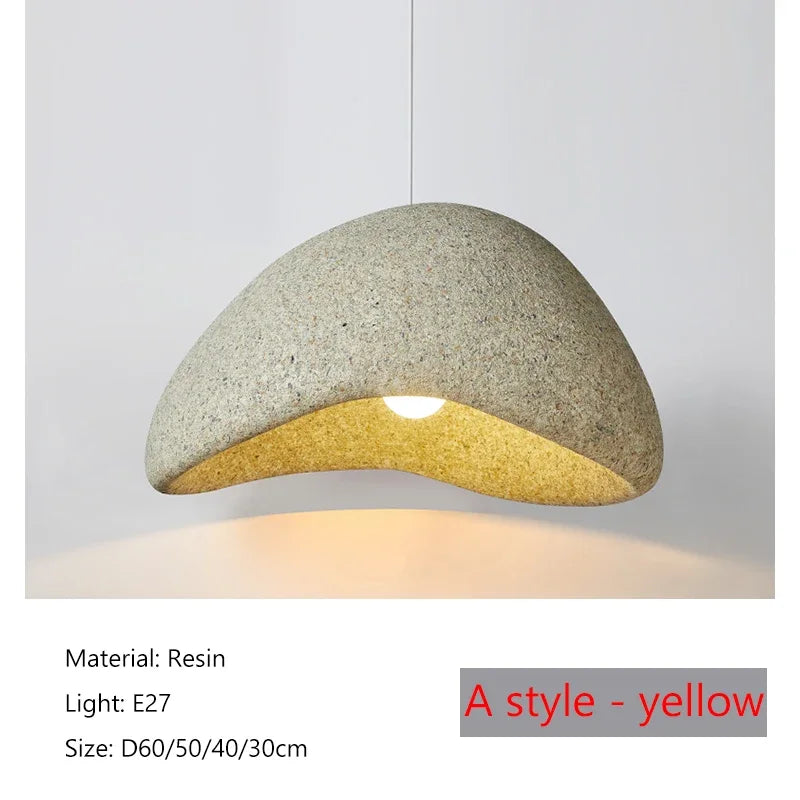 Sophie Wabi Sabi Résine Suspension Plafonnier Minimaliste