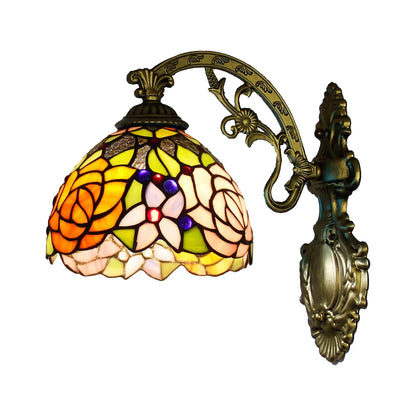 Margaux European Retro Stained Glass Wall Lamp