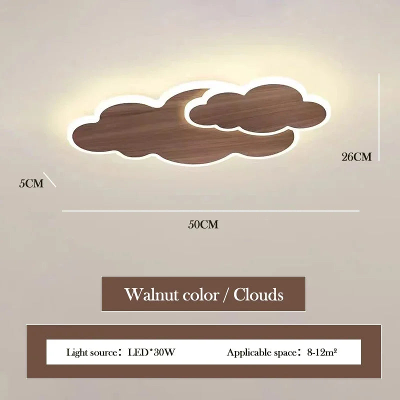 Plafonnier LED Élodie Creative Cloud pour chambre d'enfant, intensité variable