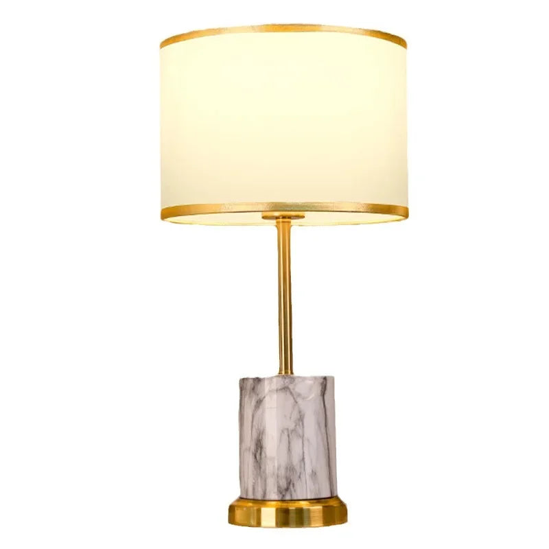 Lampe de chevet Élodie Nordic Iron Fabric E27 Lumière d'étude moderne