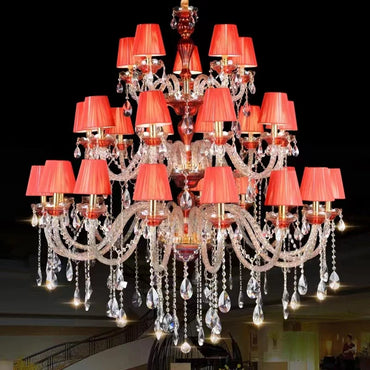 Lustre Annie Red Crystal Grand Luxe