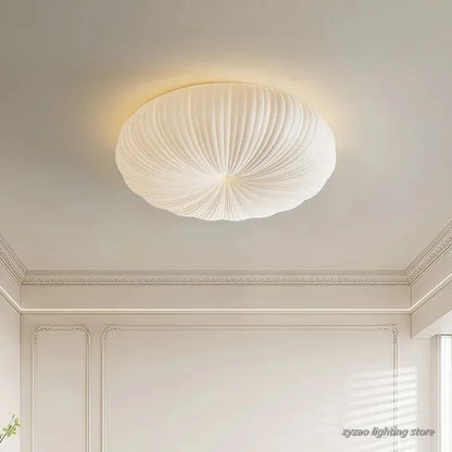 Élodie Nordic Cream Pumpkin Ceiling Light