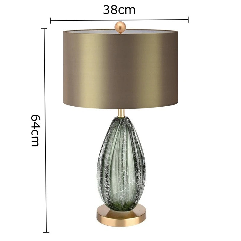 Lampe de table Celeste avec gouttelettes en verre cristal