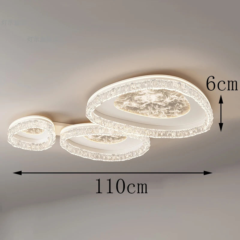Plafonnier LED Nordique – Fixation encastrée moderne et minimaliste pour Salon et Chambre