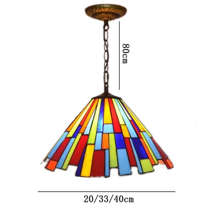 Colette Tiffany Suspension en Verre Coloré Méditerranéen