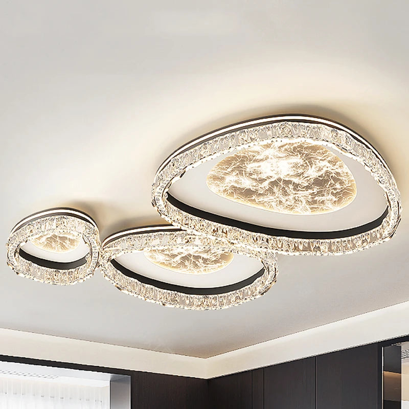 Plafonnier LED Nordique – Fixation encastrée moderne et minimaliste pour Salon et Chambre