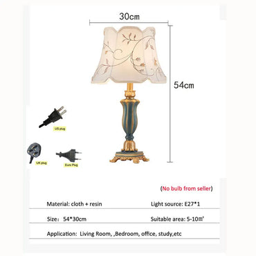 Lampe de table moderne nordique en tissu pour chambre et bureau