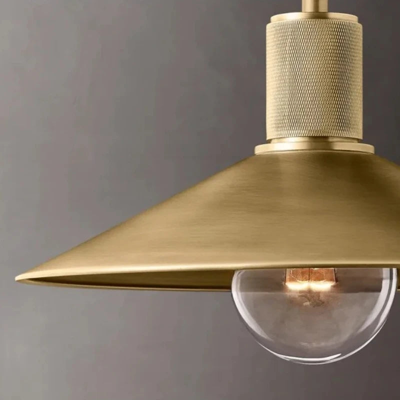 Suspension Inès Industrielle Cuivre Luminaire Rétro Café