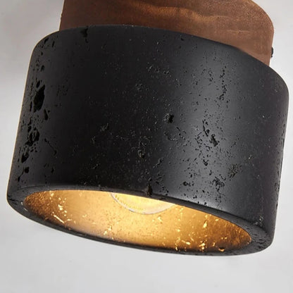 Plafonnier en pierre Sophie Nordic Wabi Sabi, idéal pour les couloirs et chambres