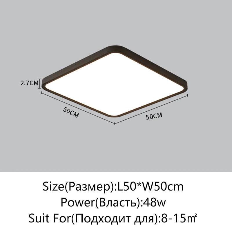 Plafonnier LED Juliette ultra-plat, dimmable avec télécommande, style moderne