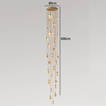 Amélie Modern Multi-Head LED Staircase Pendant Light