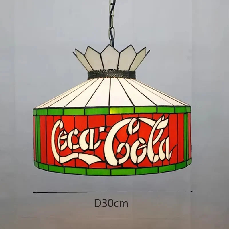 Colette Tiffany Suspension en Verre Coloré Méditerranéen
