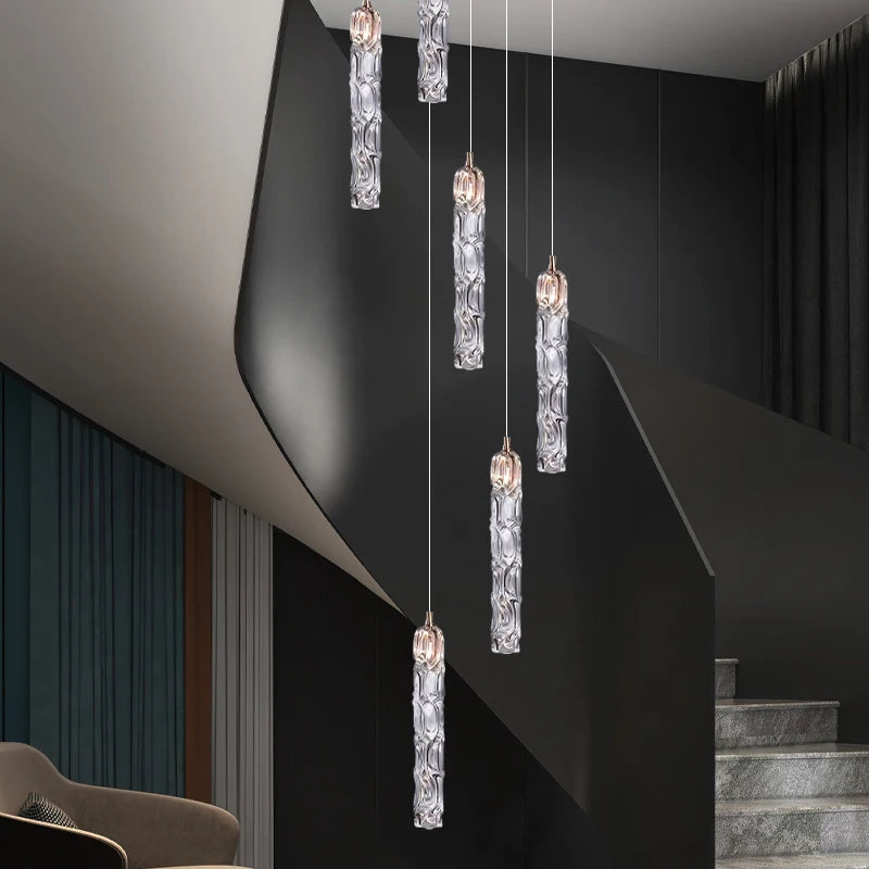 Lustre Suspendu Élise Escalier de Cristal