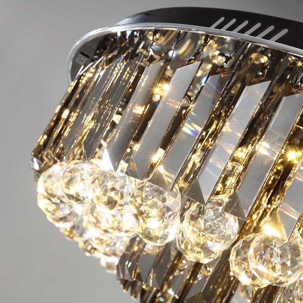 Madeleine Meridian Black Crystal Chandelier