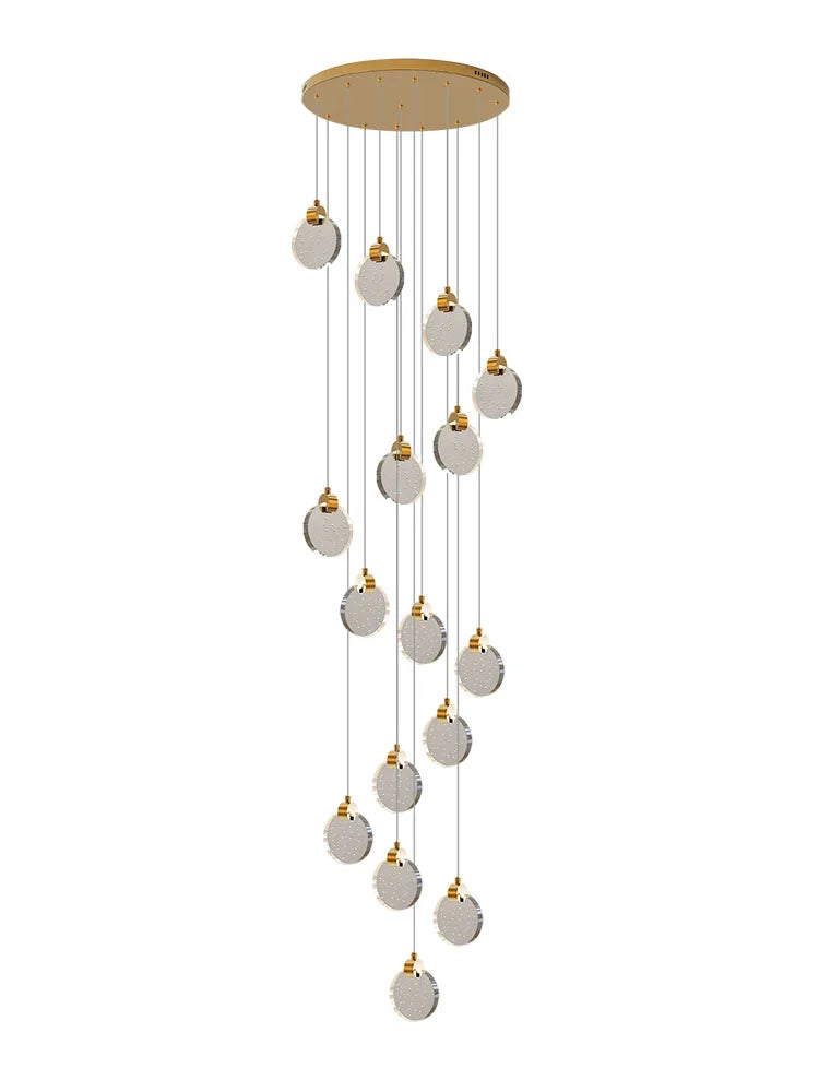 Anastasia Crystal Staircase Pendant Chandelier for Luxury Loft Spaces
