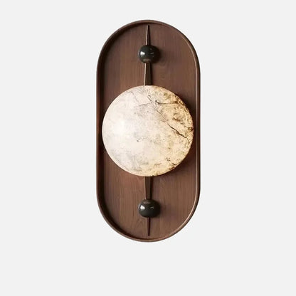 Applique Murale LED en Marbre Sculpté Élodie Soluna