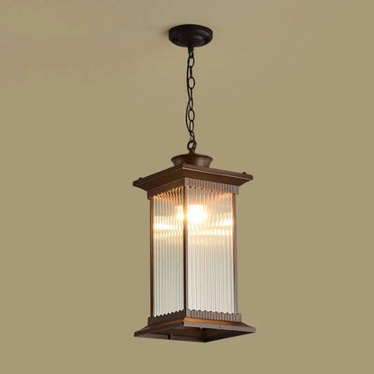 Claire Luminaire Suspendu Rétro Extérieur Lustre Cour