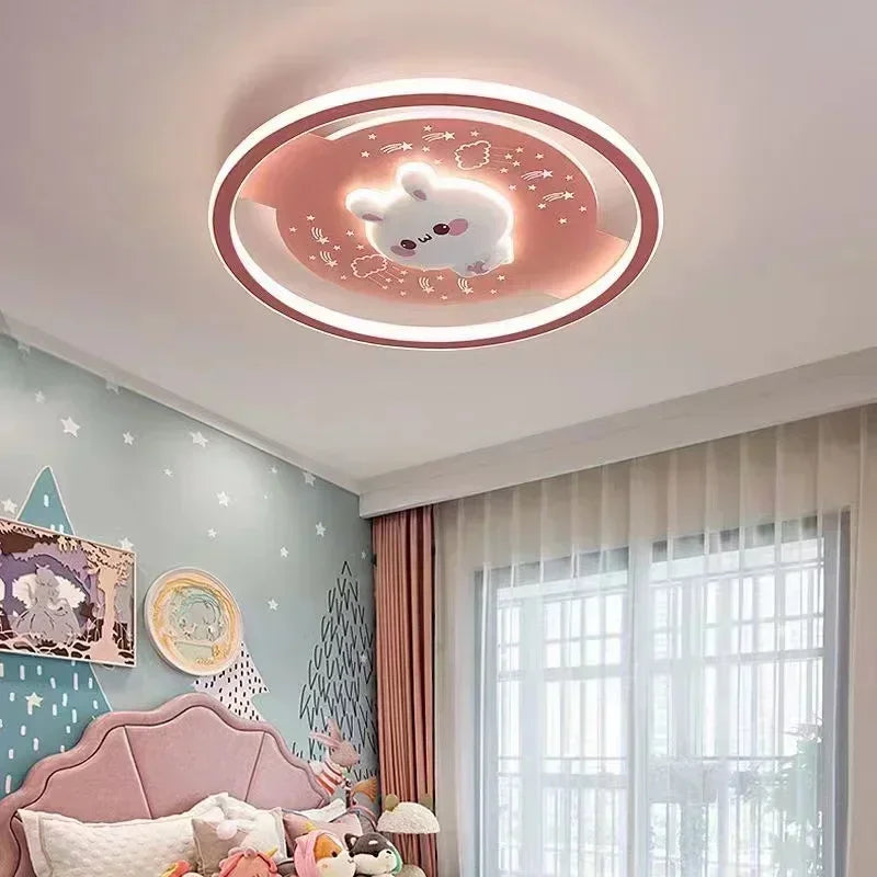 Plafonnier LED Amélie Fusée Astronaute Dimmable pour Chambre d'Enfant
