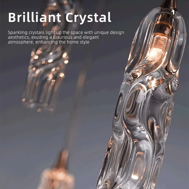 Lustre Suspendu Élise Escalier de Cristal